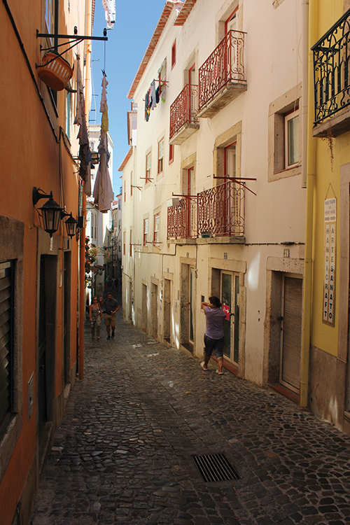 Fotografia da Rua de São Miguel e de São Pedro